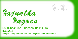 hajnalka magocs business card